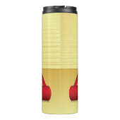 Rode tapijt thermosbeker (Achterkant)