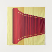 Rode tapijt wandkleed (Voorkant (horizontaal))