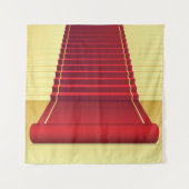 Rode tapijt wandkleed (Voorkant)