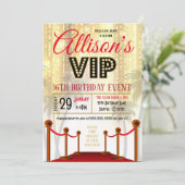 Rode tapijten - uitnodiging (Staand voorkant)