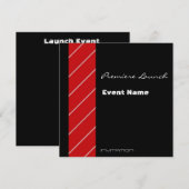 Rode tapijtgebeurtenis rood en zwart kaart (Voorkant / Achterkant)