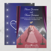 Rode tapijtkaarsen kaart (Voorkant / Achterkant)