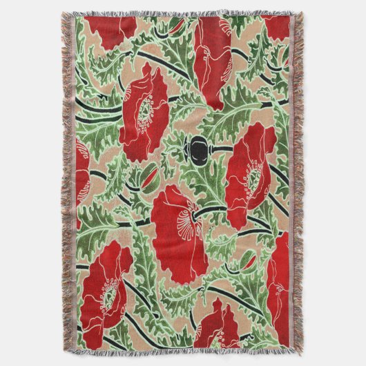 Rode tapijtschelp deken (Voorkant Verticaal)