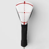 Rode Target Golf Head Cover - Precisie Kruisvizier (Voorkant)