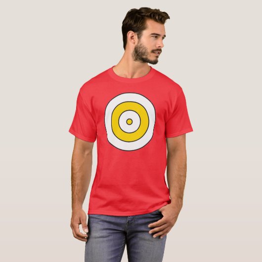Rode Targeteer t-shirt (Voorkant volledig)