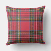 Rode Tartan Buitenkussen (Achterkant)