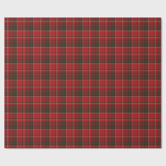 Rode tartan geruit patroon cadeaupapier (Vlak)