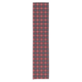 Rode tartan geruite tafelloper (Voorkant)