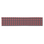 Rode tartan geruite tafelloper (Horizontaal)