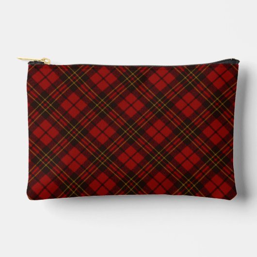 Rode tartan geruite winter elegant patroon etui (Voorkant)