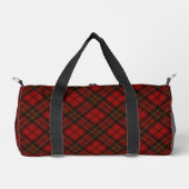 Rode tartan geruite winter elegant patroon Monogra Plunjezak (Voorkant)