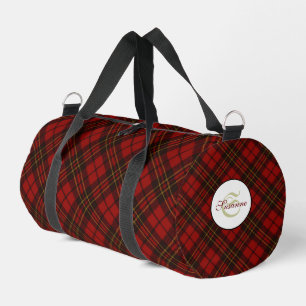 Rode tartan geruite winter elegant patroon Monogra Plunjezak