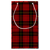 Rode Tartan Geschenkzak Klein Cadeauzakje (Achterkant)