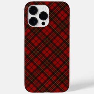 Rode tartan gevleid kerstwinterpatroon Case-Mate iPhone case
