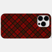 Rode tartan gevleid kerstwinterpatroon Case-Mate iPhone case (Achterkant (horizontaal))