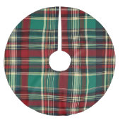 Rode Tartan kerstboom basis Hoesje omhoog Rok (Voorkant)