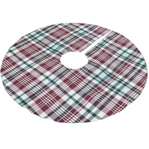 Rode Tartan kerstboom basis Hoesje omhoog Rok