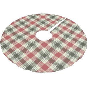 Rode Tartan kerstboom basis Hoesje omhoog Rok