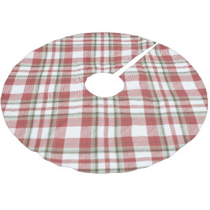 Rode Tartan kerstboom basis Hoesje omhoog Rok
