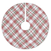 Rode Tartan kerstboom basis Hoesje omhoog Rok (Voorkant)