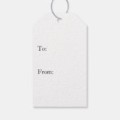 Rode tartan Kerstmis geruite winterpatroon Monogra Cadeaulabel (Achterkant)