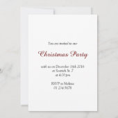 Rode tartan Kerstmis plaid winter feestdagen patro Kaart (Achterkant)