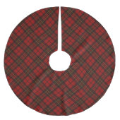 Rode tartan Kerstmis plaid winter feestdagen patro Kerstboom Rok (Voorkant)