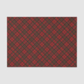 Rode tartan Kerstmis plaid winter feestdagen patro Tissuepapier (Voorkant)