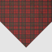 Rode tartan Kerstmis plaid winter feestdagen patro Tissuepapier (Detail)