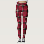 Rode Tartan Leggings (Voorkant)