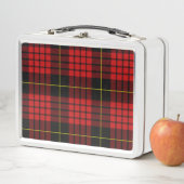 Rode Tartan Metalen Lunchbox (In situ)