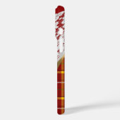 Rode tartan plaid en kant Case-Mate iPhone case (Achterkant / Links)