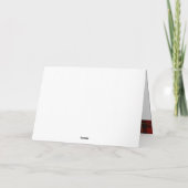 Rode tartan plaid Uw foto Kerstmis groet Feestdagen Kaart (Achterkant)