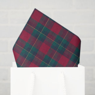 Rode Tartan Schotse Papier Decoupage Tissue Papier