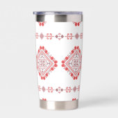 Rode Tatreez Thobe Jurk Geïsoleerde Drinkbeker (Rechts)