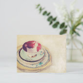 Rode Tea Cup postkaart (Staand voorkant)