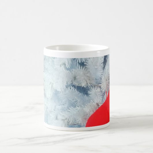 Rode Teddy-beer in de kerstboom Koffiemok (Center)