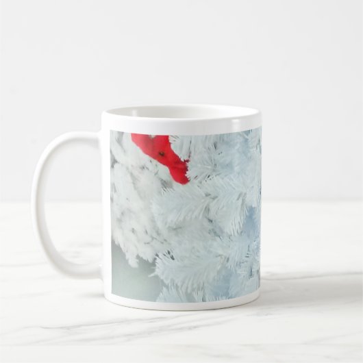 Rode Teddy-beer in de kerstboom Koffiemok (Links)