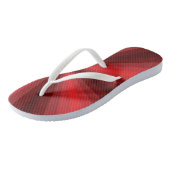 Rode Teenslippers voor optische verlichting (Schuin)