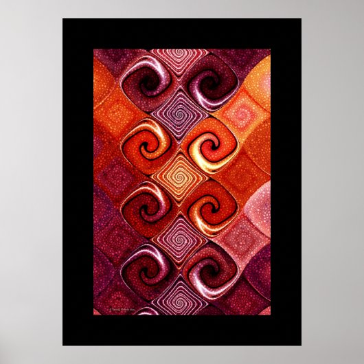 rode tegels poster (Voorkant)