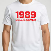 Rode Tekst Delije Sever 1989 T-shirt