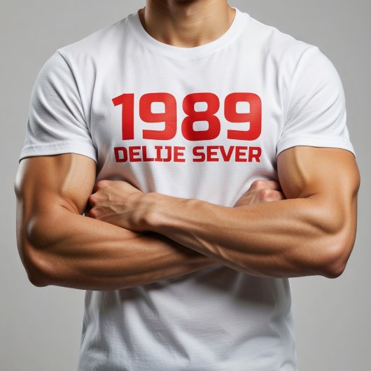 Rode Tekst Delije Sever 1989 T-shirt