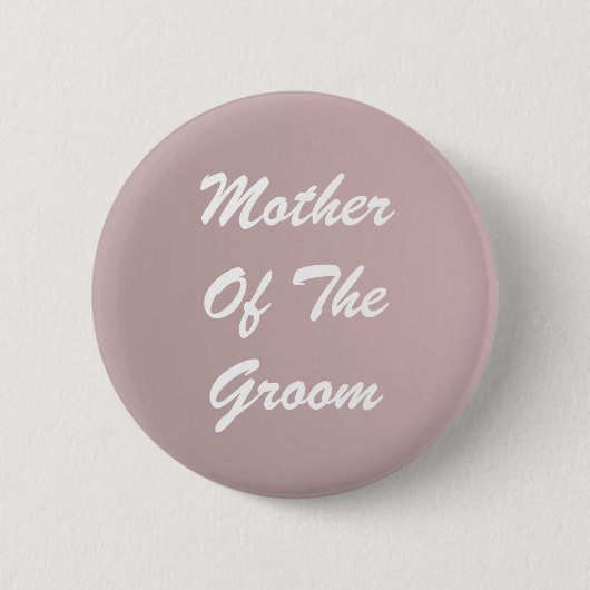 Rode tekst Moeder van de bruidegom Pinback knop Ronde Button 5,7 Cm (Voorkant)