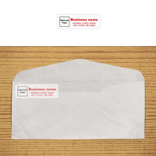 Rode Tekst Zakelijk Retouradres Label