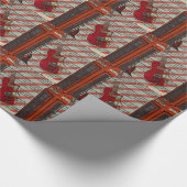 Rode Telefoon Band Rock Op Roll Elektrische Gitaar Cadeaupapier (Hoek)