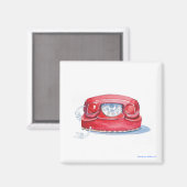 Rode telefoon magneet (Voorkant / Achterkant)