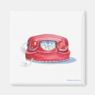 Rode telefoon magneet