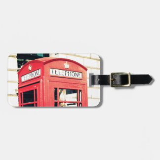 rode telefooncel bagagelabel