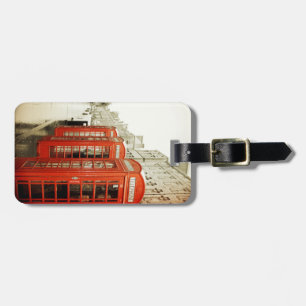 rode telefooncel bagagelabel