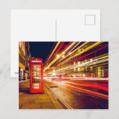 Rode telefooncel briefkaart (Voorkant / Achterkant)